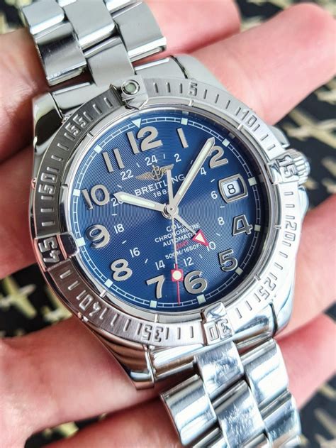 breitling colt gmt blue dial